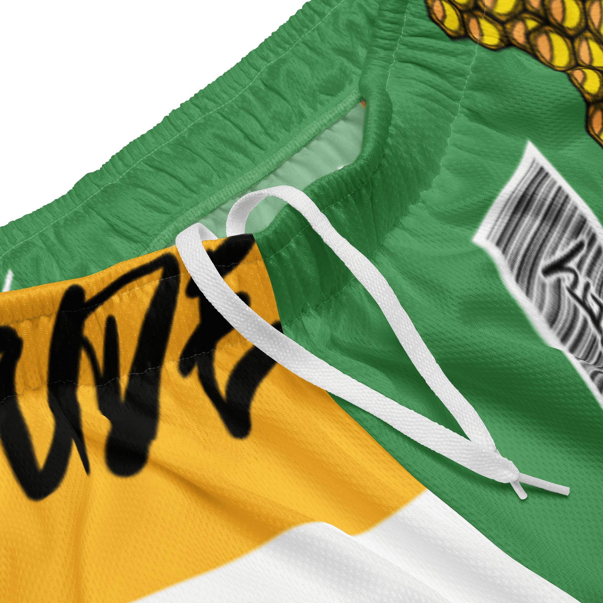 2 MUCH ATTITUDE HONEYCOMB DRIP SHORTS product image (4)