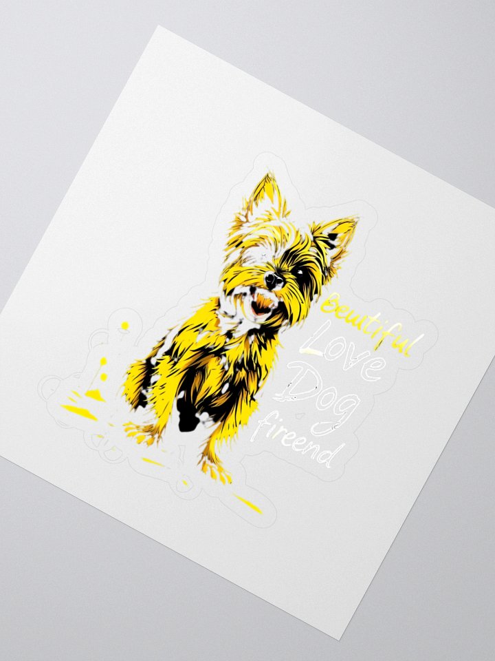 Love Dog Kiss Cut Stickers product image (2)