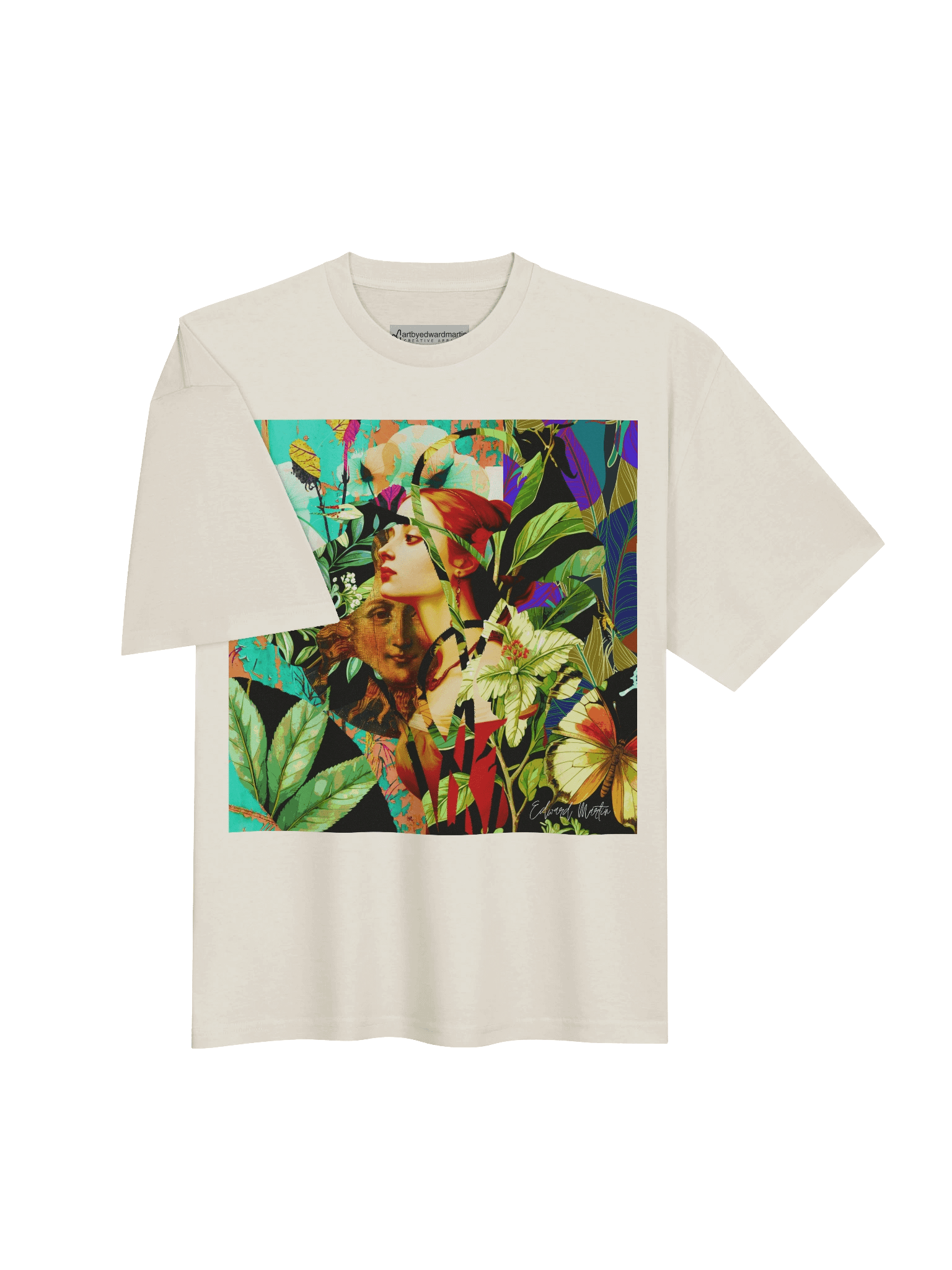 'Secret Garden of the Muse' by Edward Martin Oversized Tee product image (5)