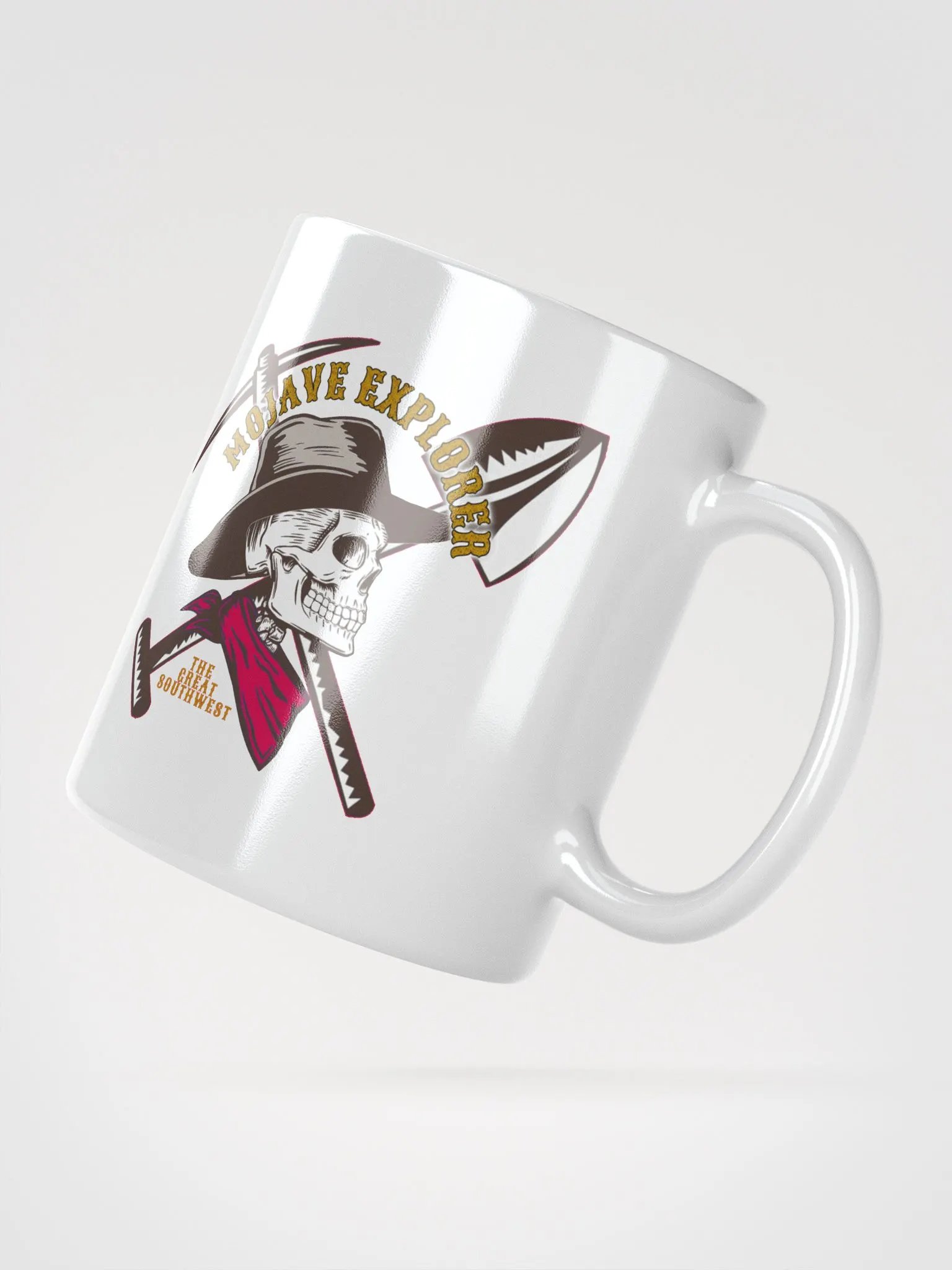 Mojave Explorer Skull Miner Coffee Cup "The Great Southwest" product image (2)