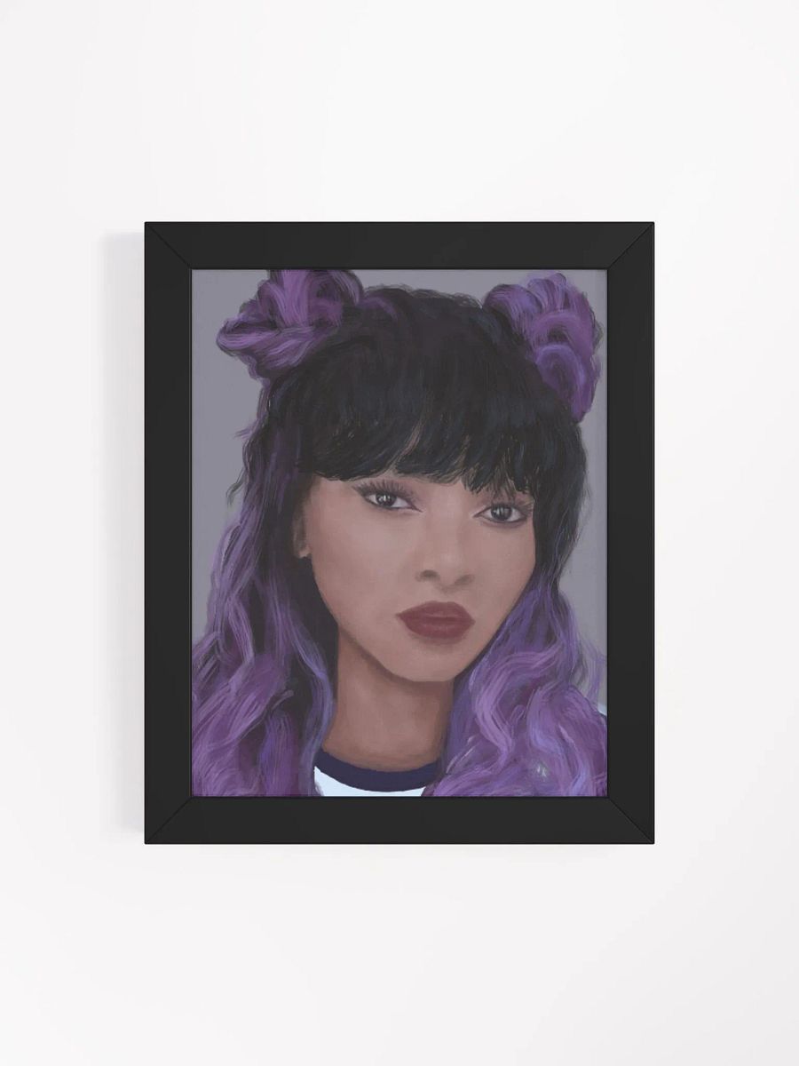 Vibrant Violet Locks Framed Matte Poster product image (10)