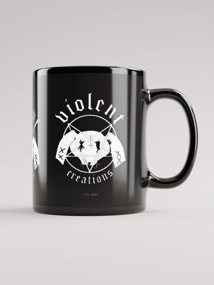 Black Metal Bunny Logo Coffee Mug product image (2)