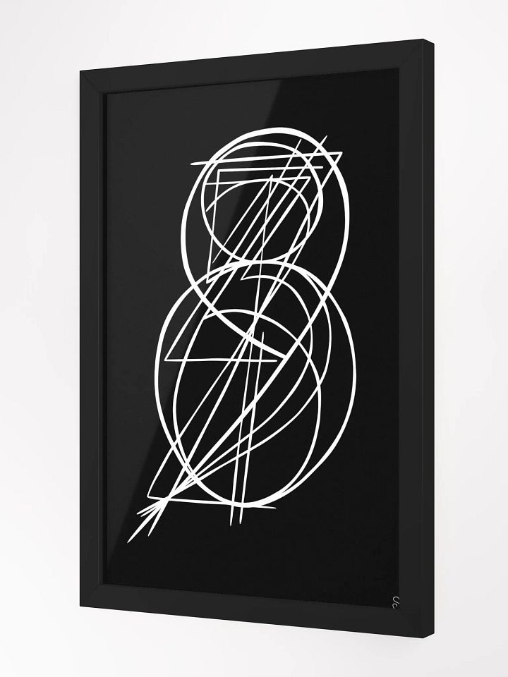Vibrant Ayous Wood Framed Matte Poster - Abstract Image No. 11 product image (10)