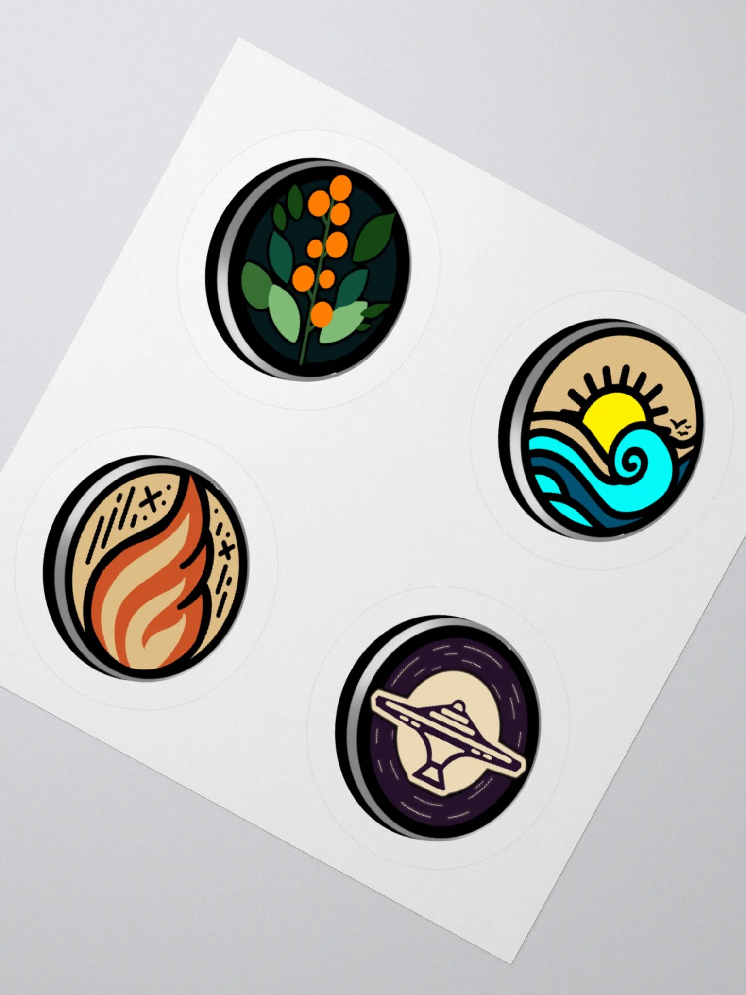 Minimal Faction Button Stickers product image (7)