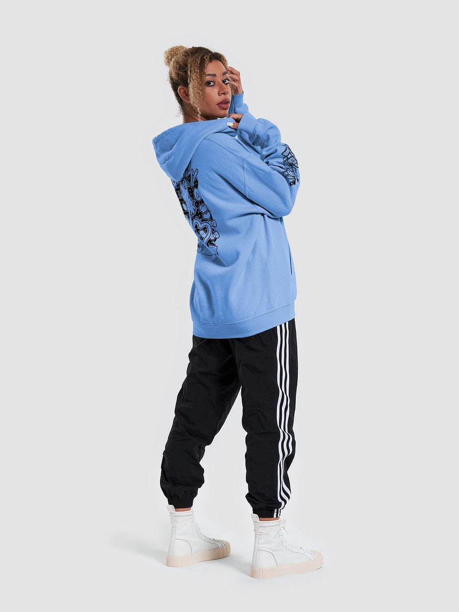 hoodie but with black print product image (6)