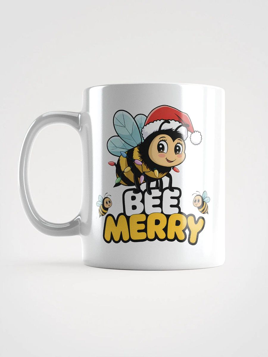 Bee Merry White Glossy Mug product image (6)