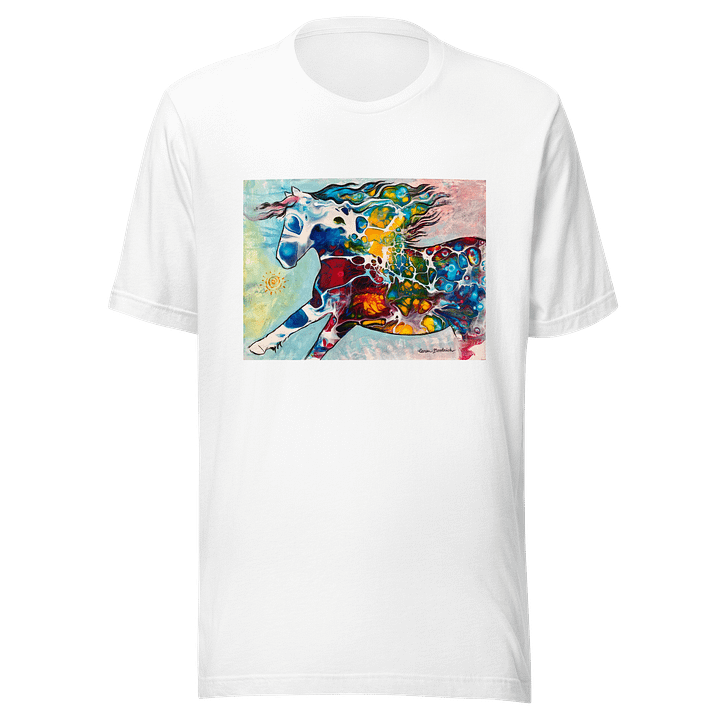Vibrant Horse Spirit T-Shirt Art by Caren Goodrich product image (1)