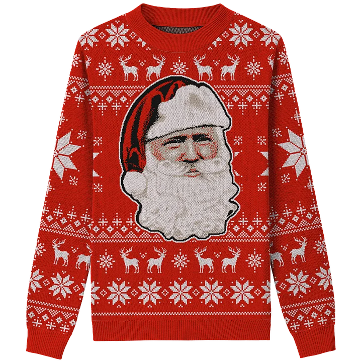 Trump Claus - Red - Knit Crewneck Sweater product image (1)