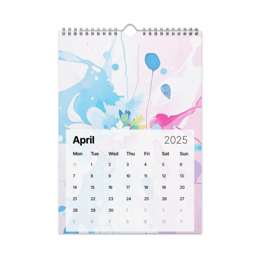 ART ABSTRACT WALL CALENDAR 2025 product image (1)