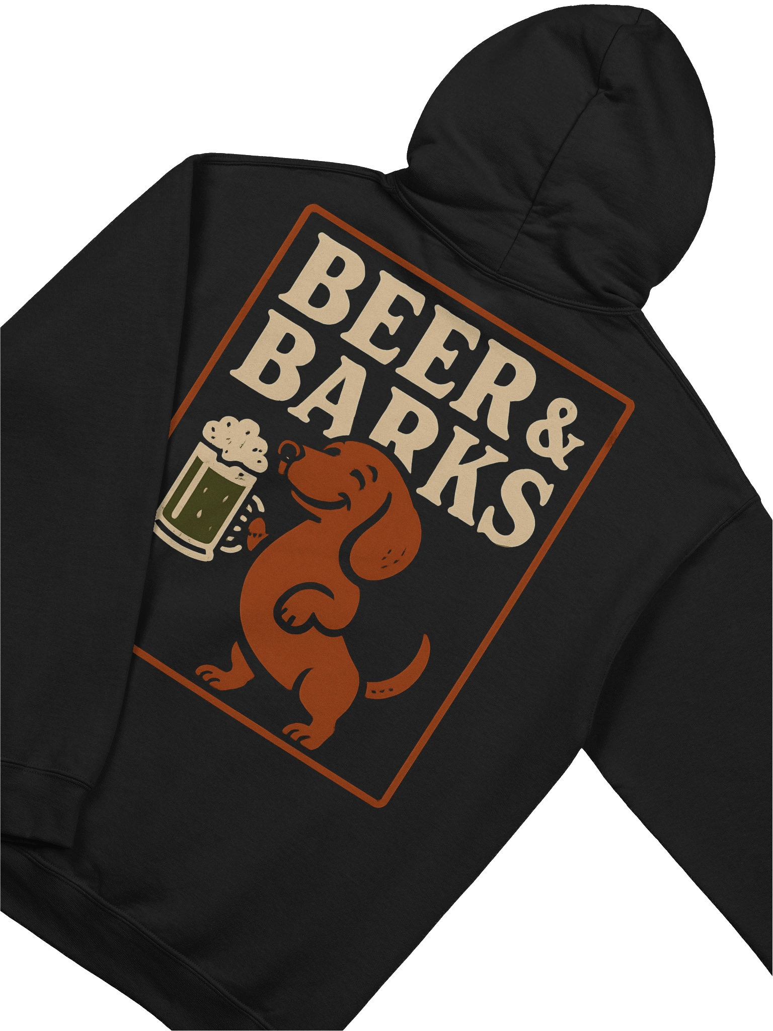 Beer & Barks Funny Dachshund Hoodie product image (8)