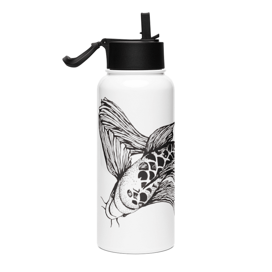 Koi Fish - Stainless Steel Water Bottle with a Straw Lid product image (4)