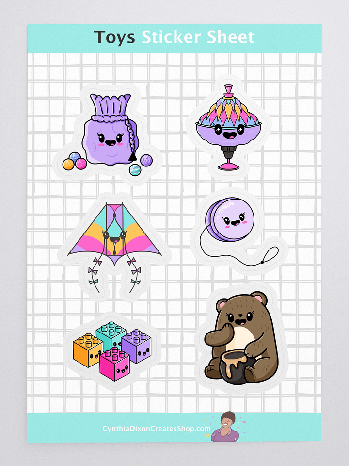 Toys Sticker Sheet product image (1)