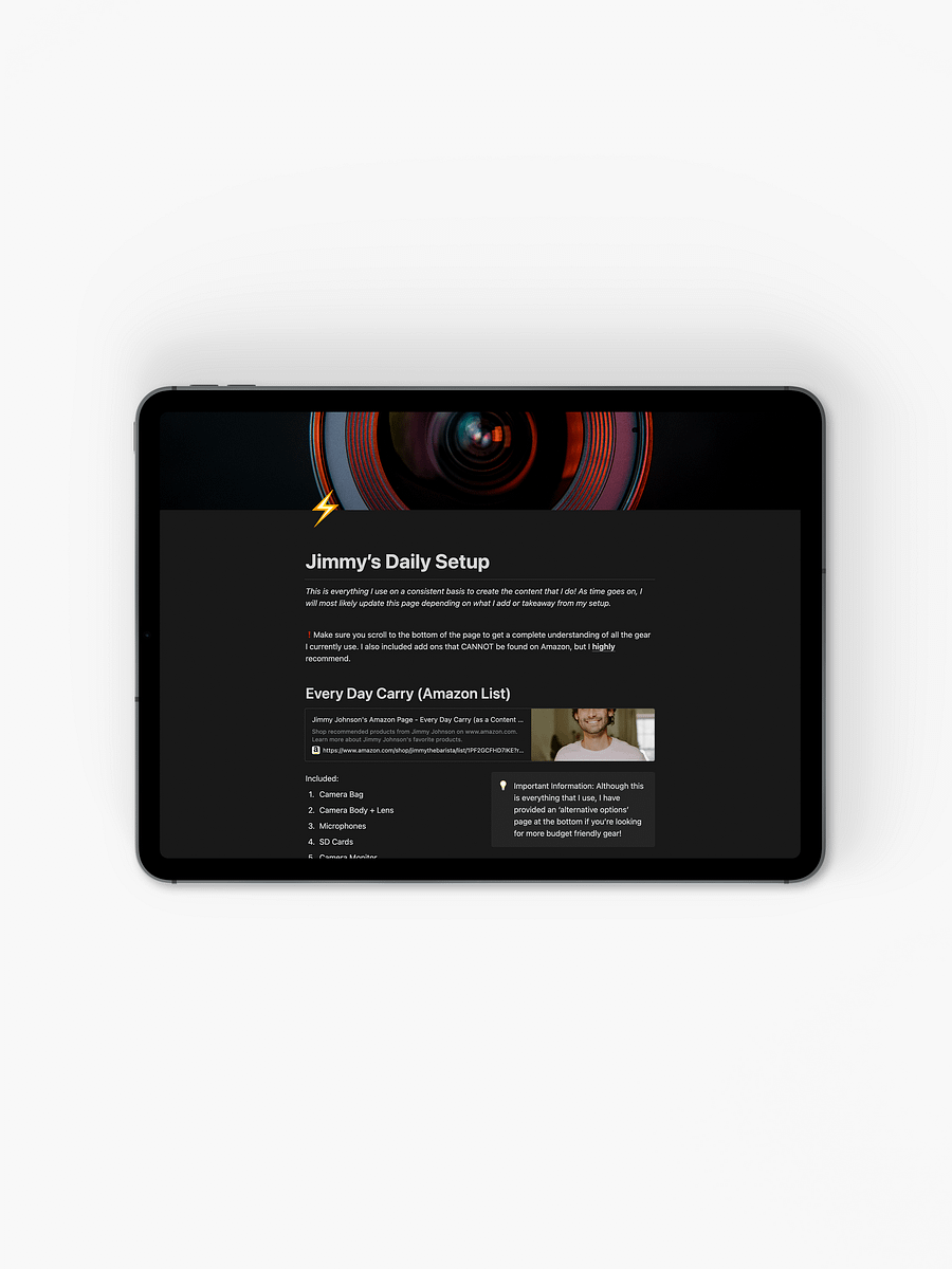 The Ultimate Content Creator Gear List product image (3)