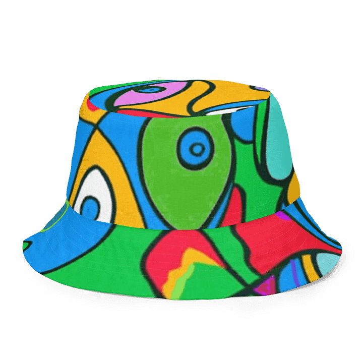 Whimsical Fish Fantasy Reversible Bucket Hat product image (1)