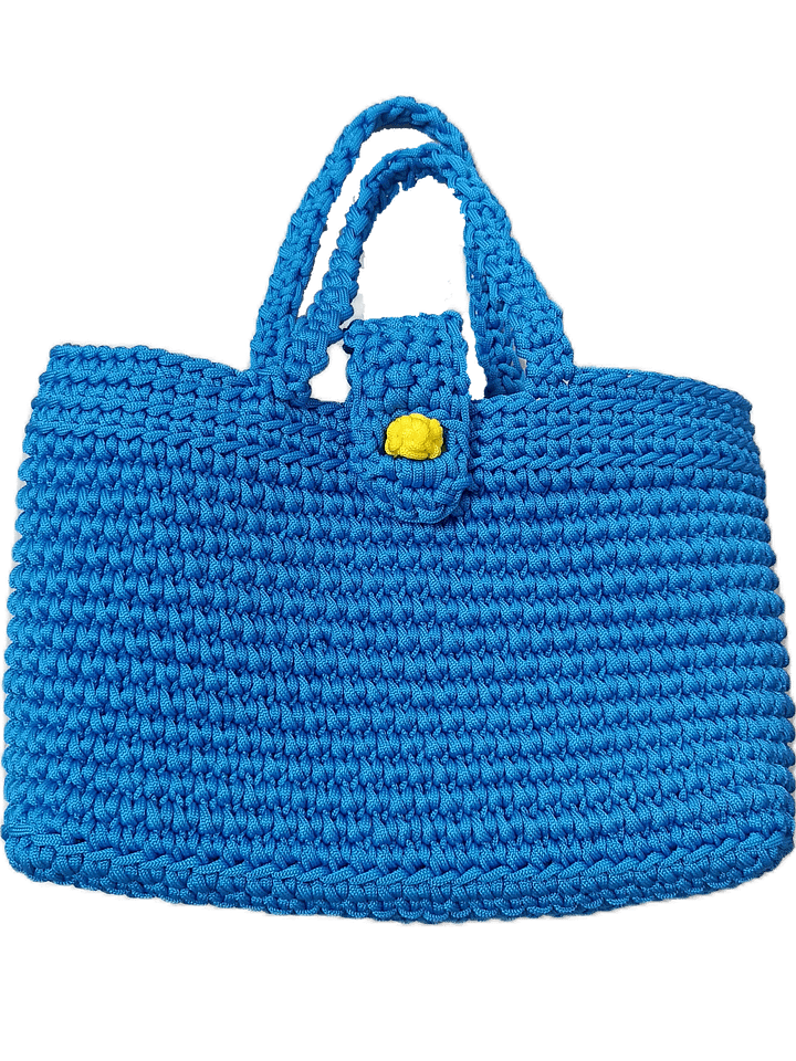 Nylon macrame bag with lid product image (1)