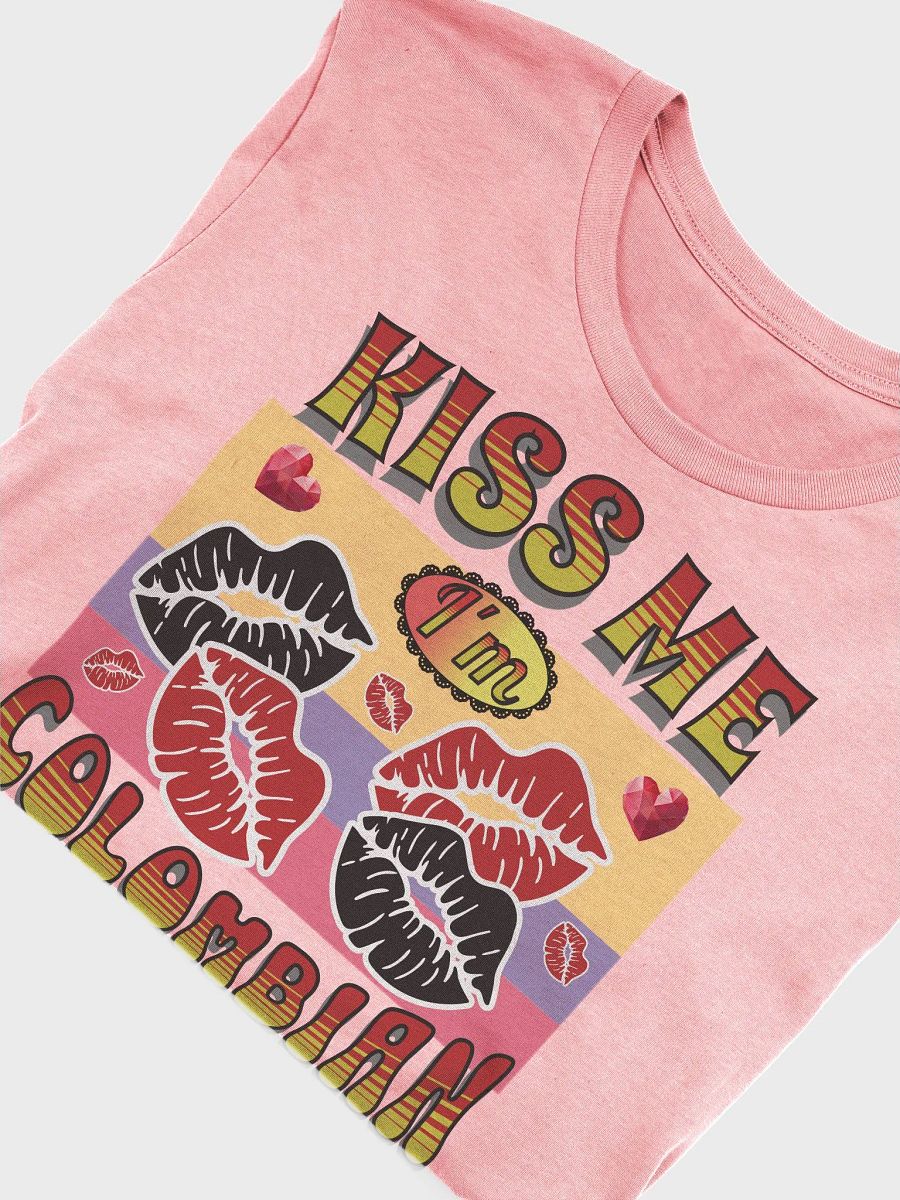 Kiss Me I'm Colombian Flag T-Shirt product image (45)