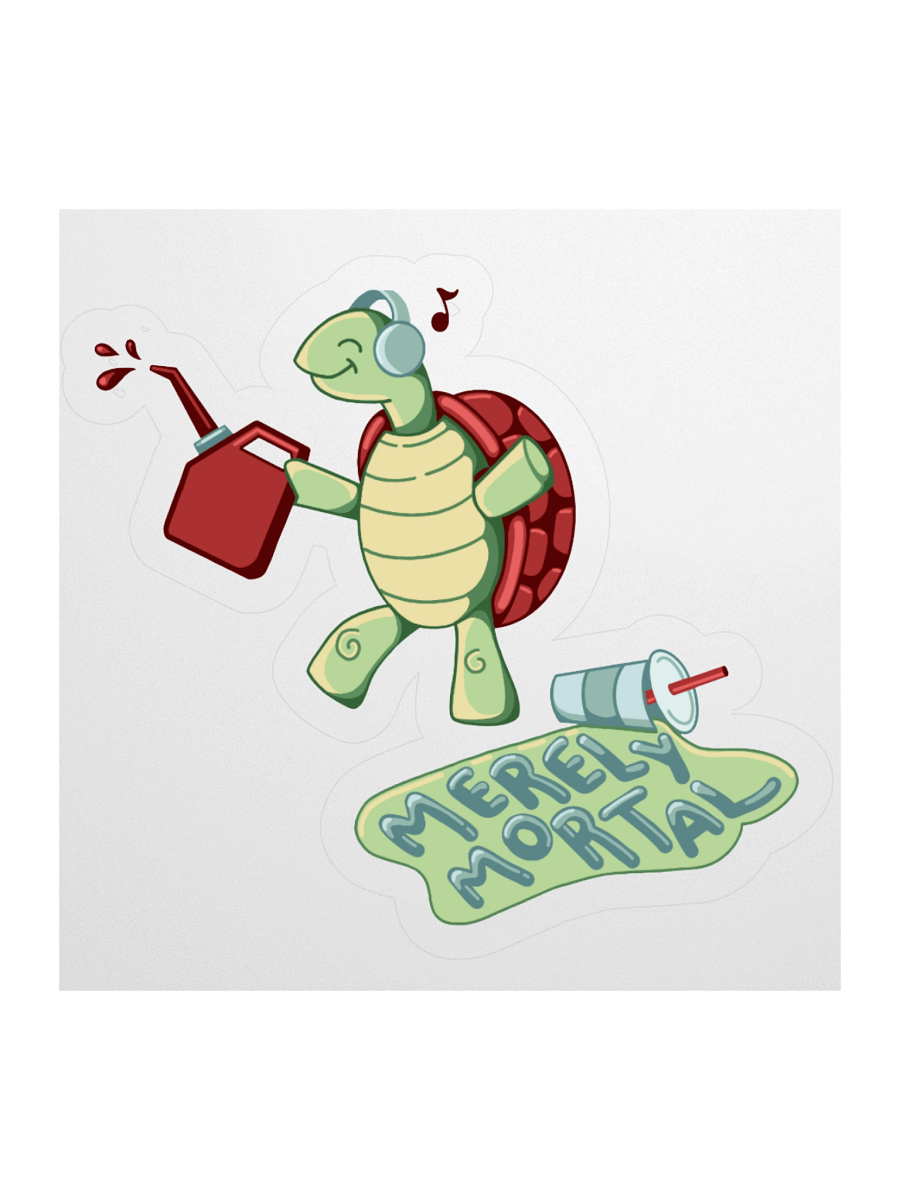 Exclusive: Merely Mortal Dancing Gas Station Turtle Stickers Stickers product image (2)
