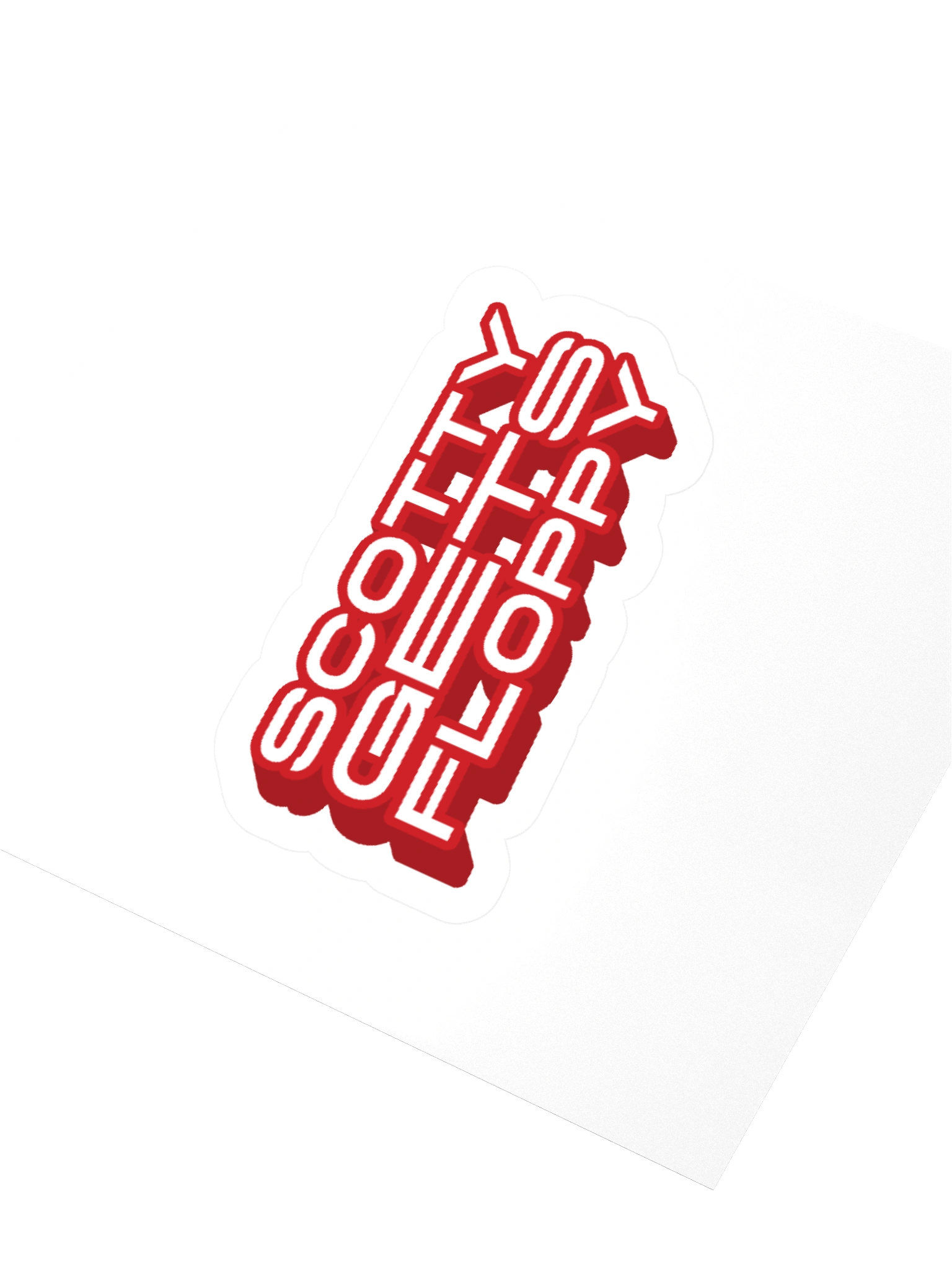 Red Popout Sticker product image (3)