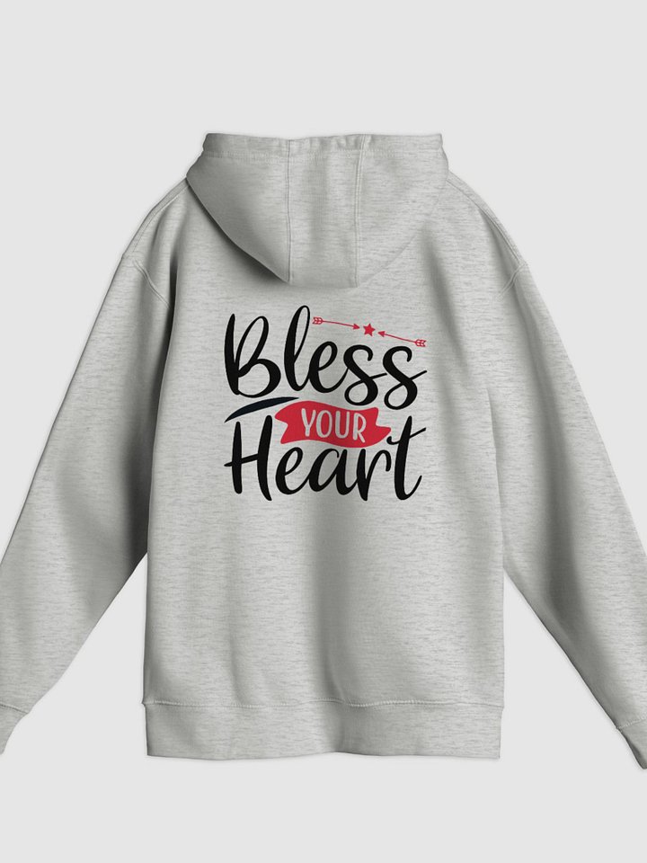 Bless Your Heart Pullover Hoodie (Back Only, Black Text) product image (1)