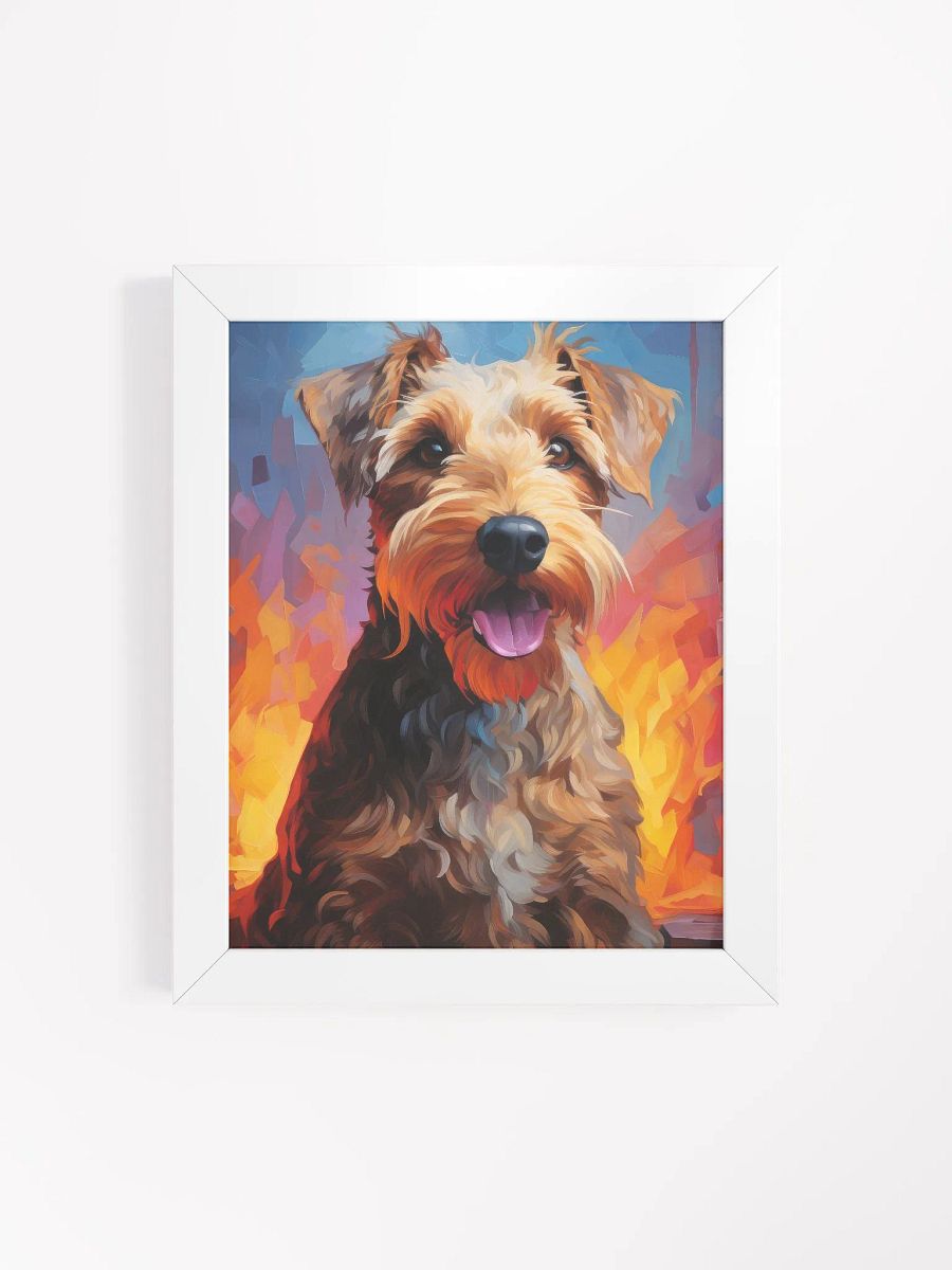 Airedale Terrier Neon Oil Painting Style Wall Art product image (52)