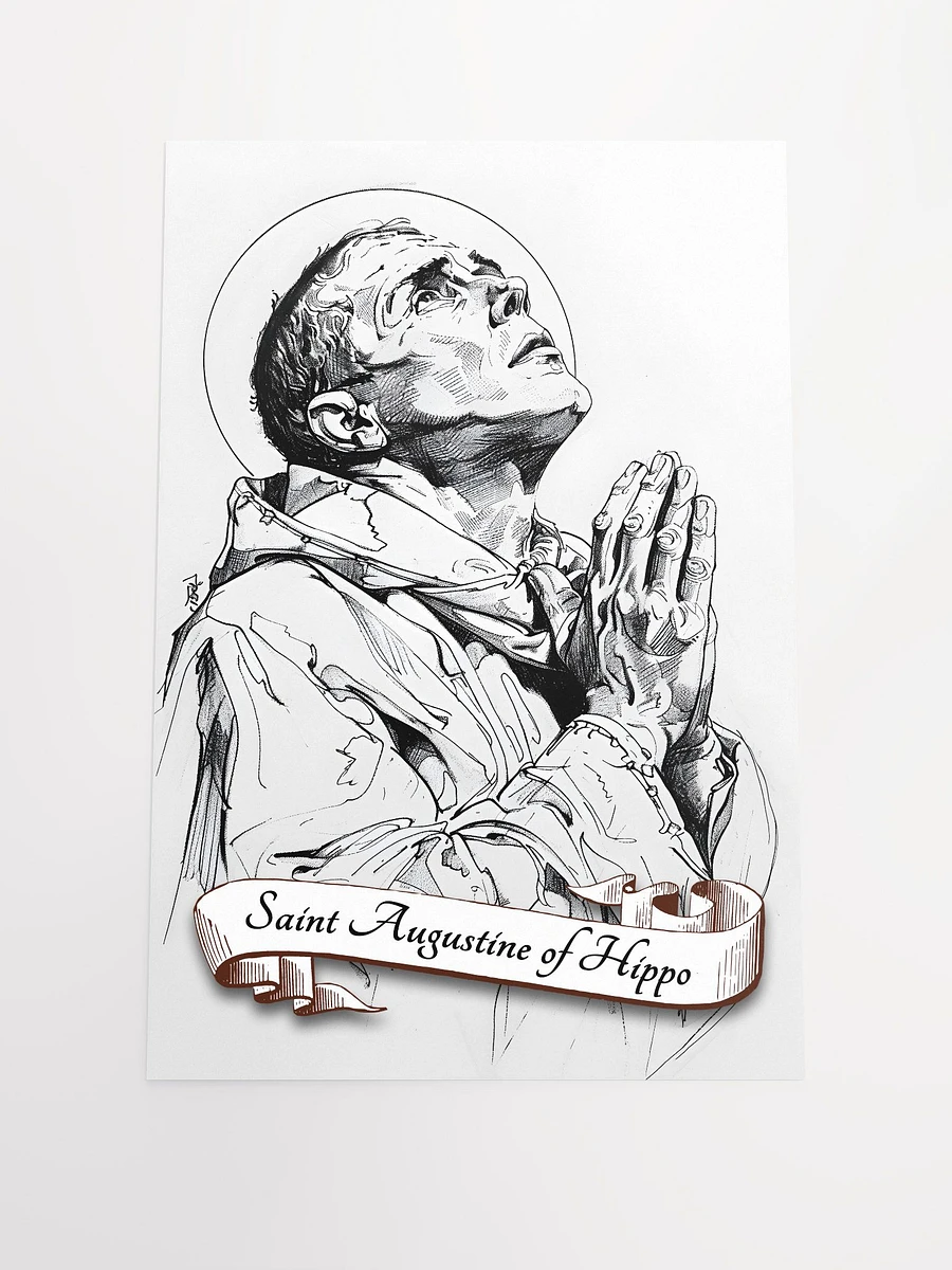 Saint Augustine of Hippo Patron Saint of Priests and Theologians Matte Poster product image (3)