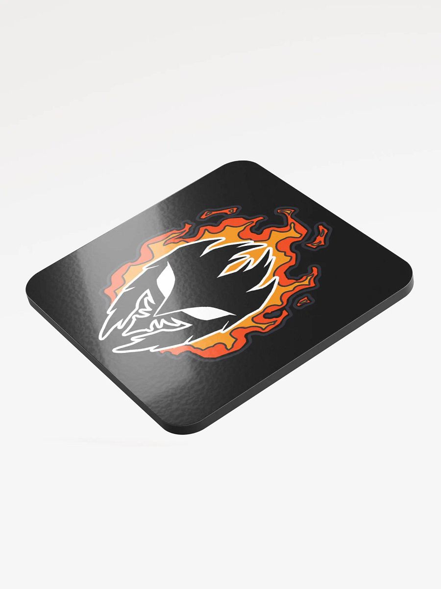 Mask Icon v2 (Black) Coaster (Black) product image (4)