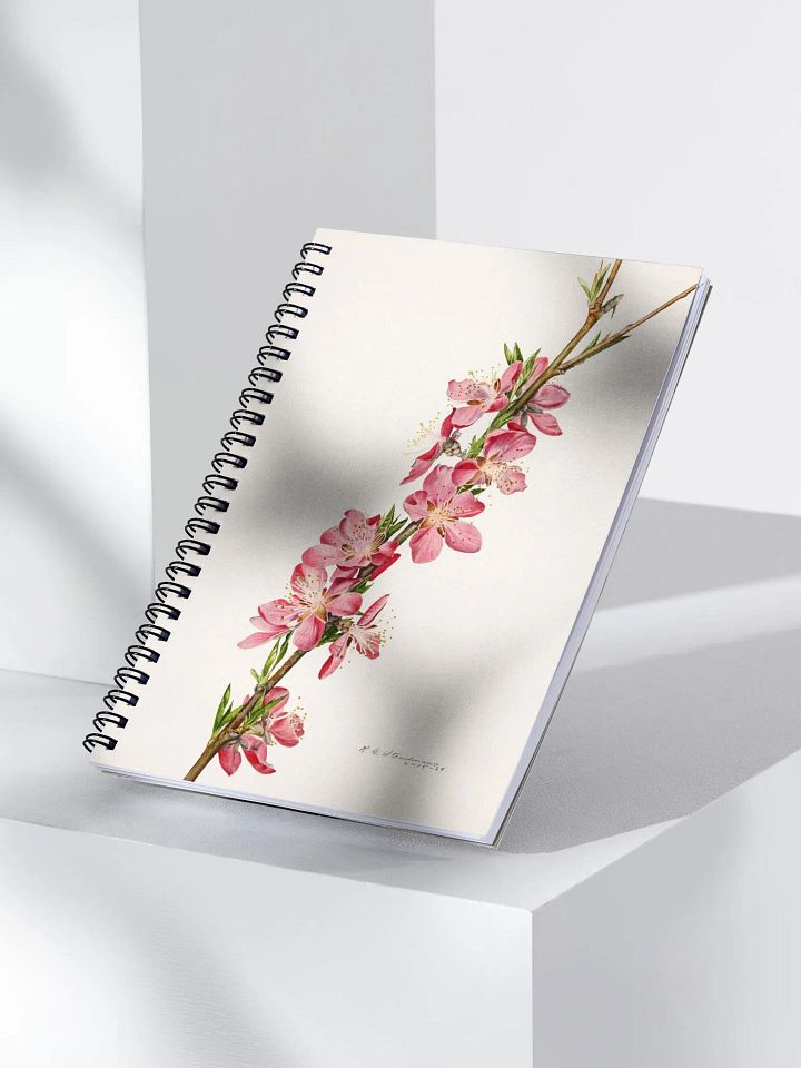 Peach Flowers Spiral Notebook product image (1)