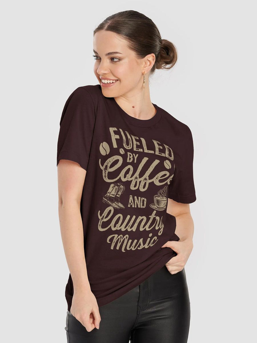 Fueled by Coffee and Country Music T-Shirt – Coffee lover gifts for country fans product image (9)