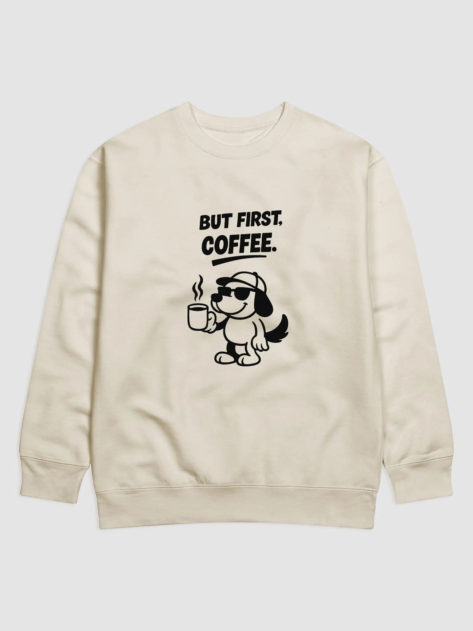 But First Coffee: Premium Blackout Sweatshirt product image (1)