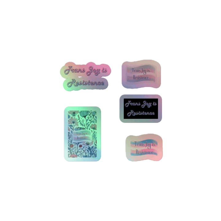 Resistors, Trans Joy is Resistance, Holo Sticker Pack product image (1)