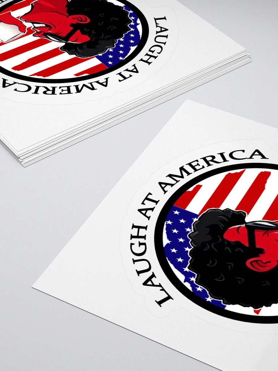 Laugh At America Sip Coffee Sticker product image (4)