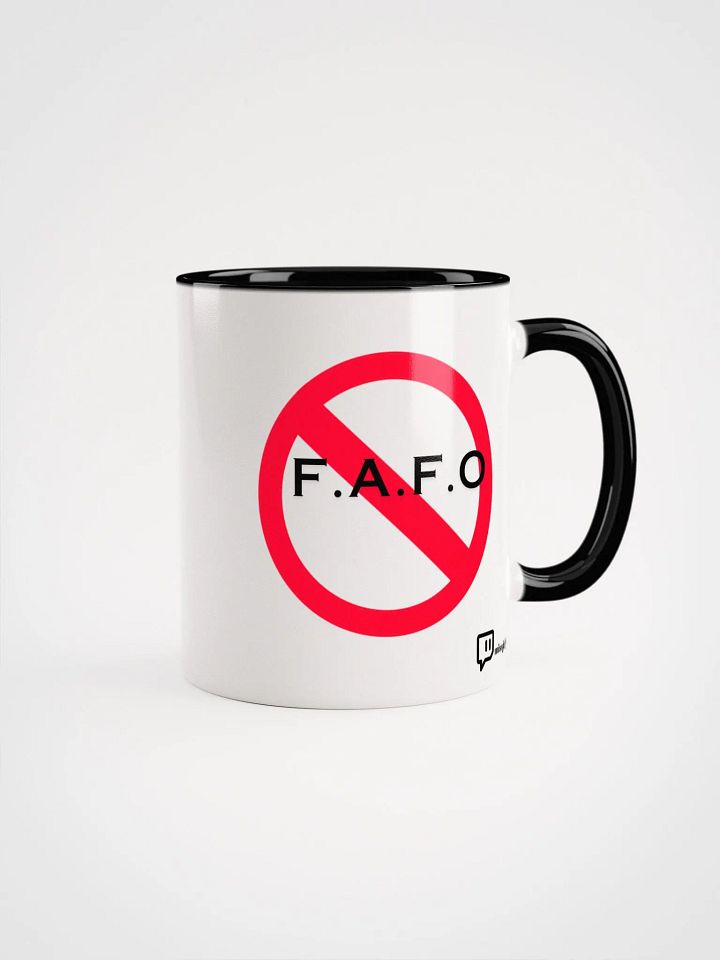 F.A.F.O Ceramic Coffee Cup w/ logo product image (1)