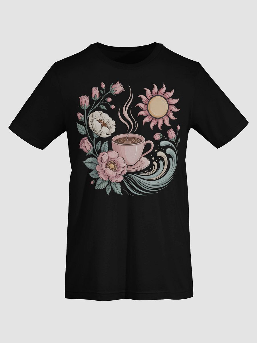 Whimsical Floral Coffee T-Shirt product image (64)