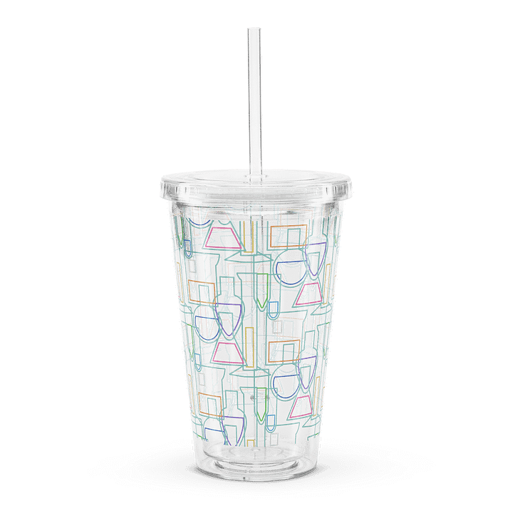 Chemistry Lab Lines Plastic Tumbler product image (1)