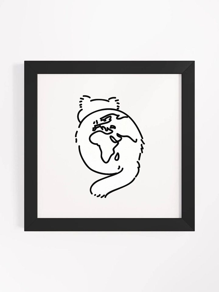 Planet Manul Africa & Europe - Framed Print product image (3)