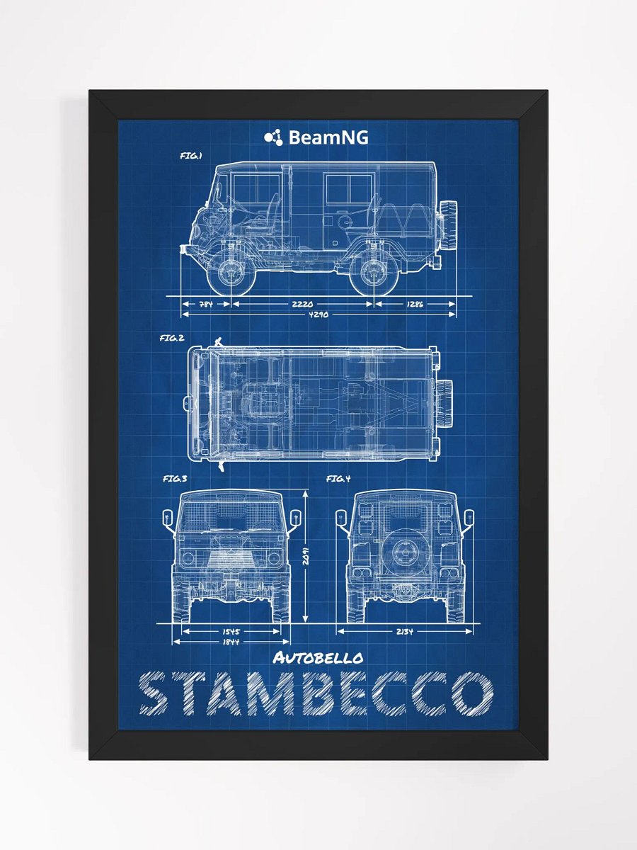Framed Poster: Autobello Stambecco Blueprint product image (1)