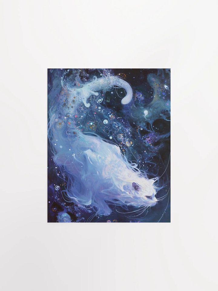 Cosmic Cat Celestial Art Poster product image (1)
