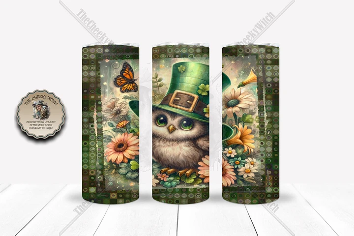 Shamrock Owl TUMBLER DESIGN product image (1)