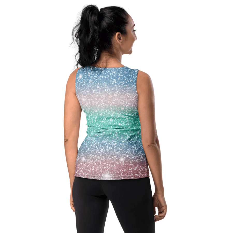 Glitter Unicorn Texture Design Tank Top (5) product image (9)