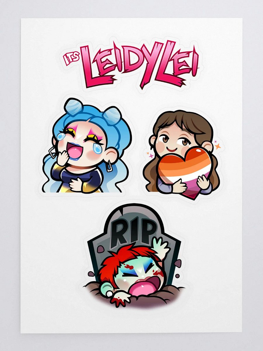 'Laughter, Lesbians, and Lifelessness' Sticker Sheet product image (3)