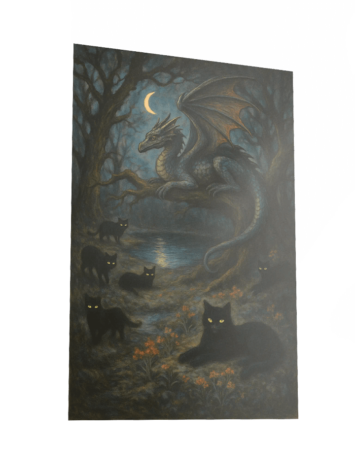 Moonlit Pact: The Dragon and the Cats product image (2)