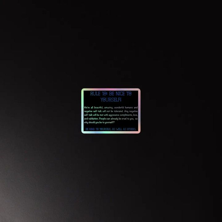 Rule 10 Holo Sticker product image (2)