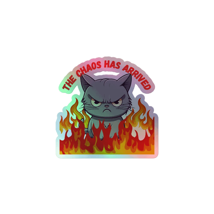 Chaos Cat Holographic Sticker Sheet product image (1)
