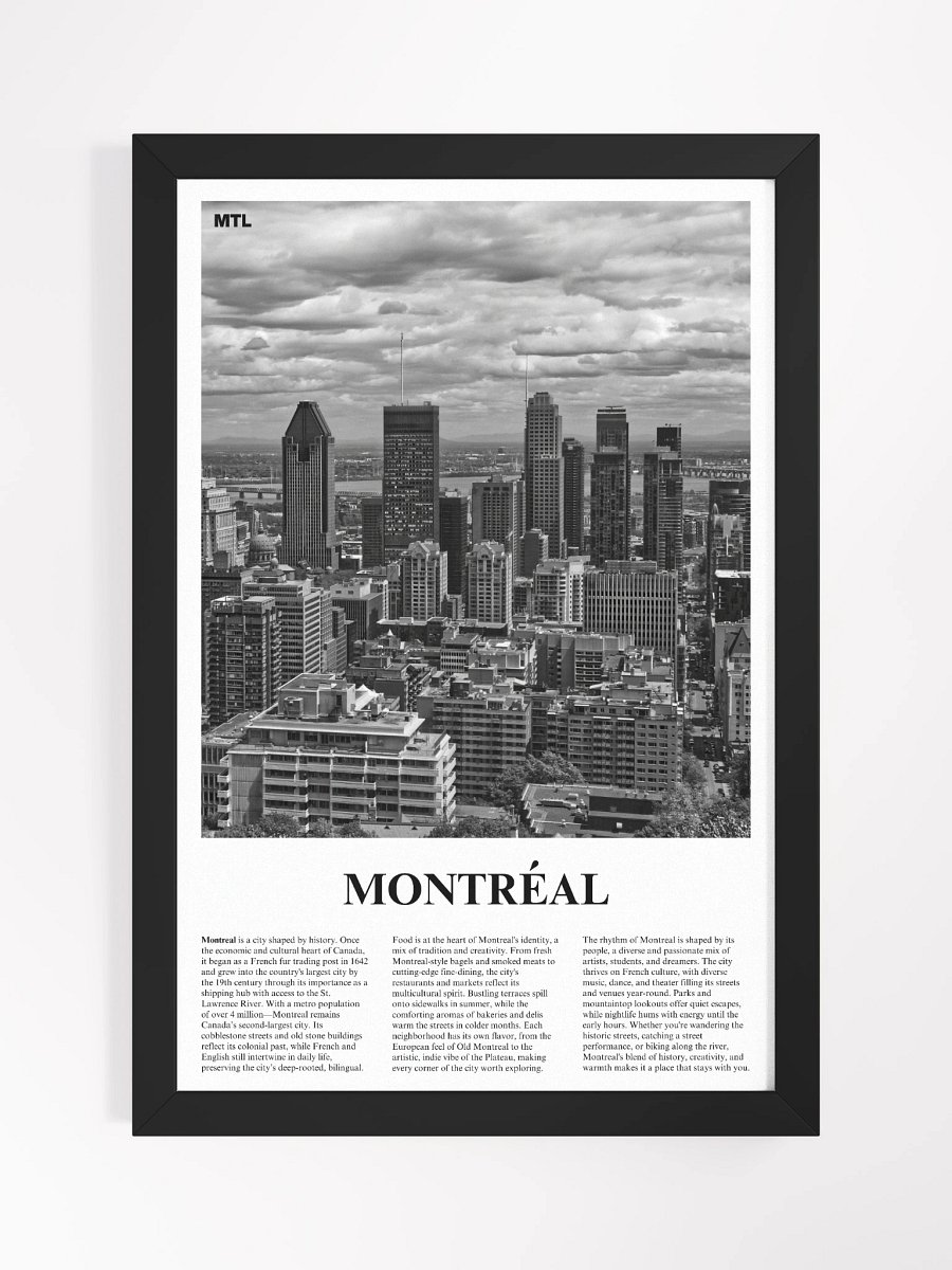 Montreal 01 Newspaper Poster | Framed product image (5)