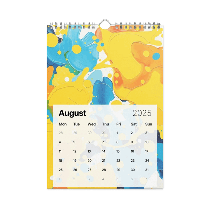 ART ABSTRACT WALL CALENDAR 2025 product image (2)