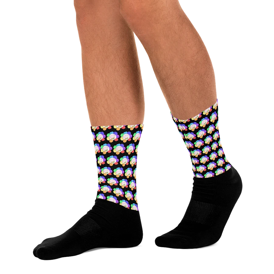 Black Flower Socks product image (10)