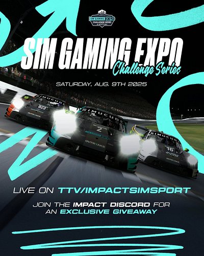 💥ROUND 2 — SIM GAMING EXPO CHALLENGE SERIES💥

Three races • 25 drivers each • Top 10 from each qualify for the live semi-fina...