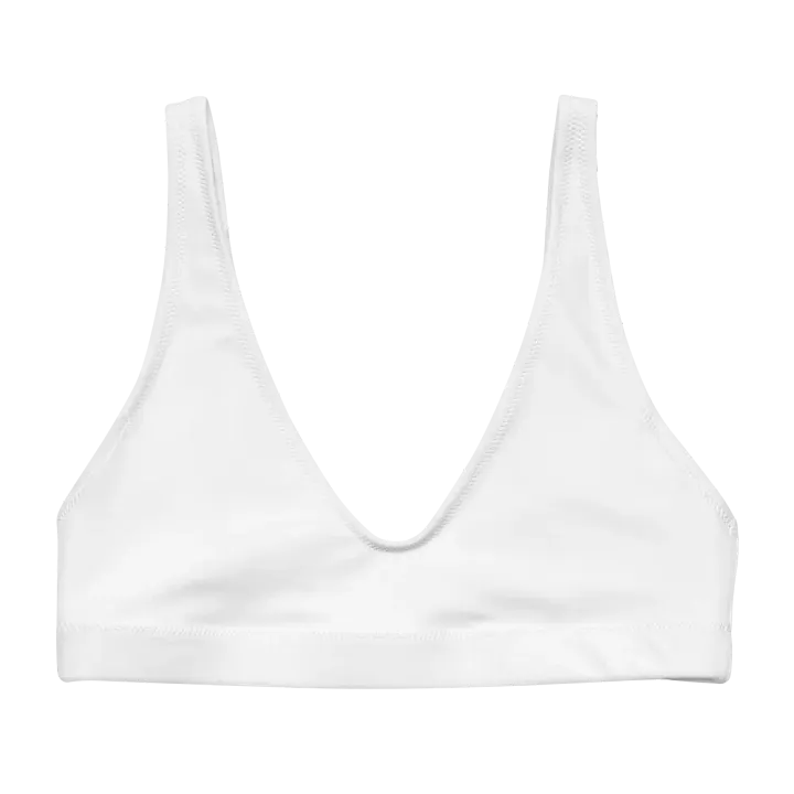 White Zenith Eco-Chic Women's Padded Bikini Top product image (1)