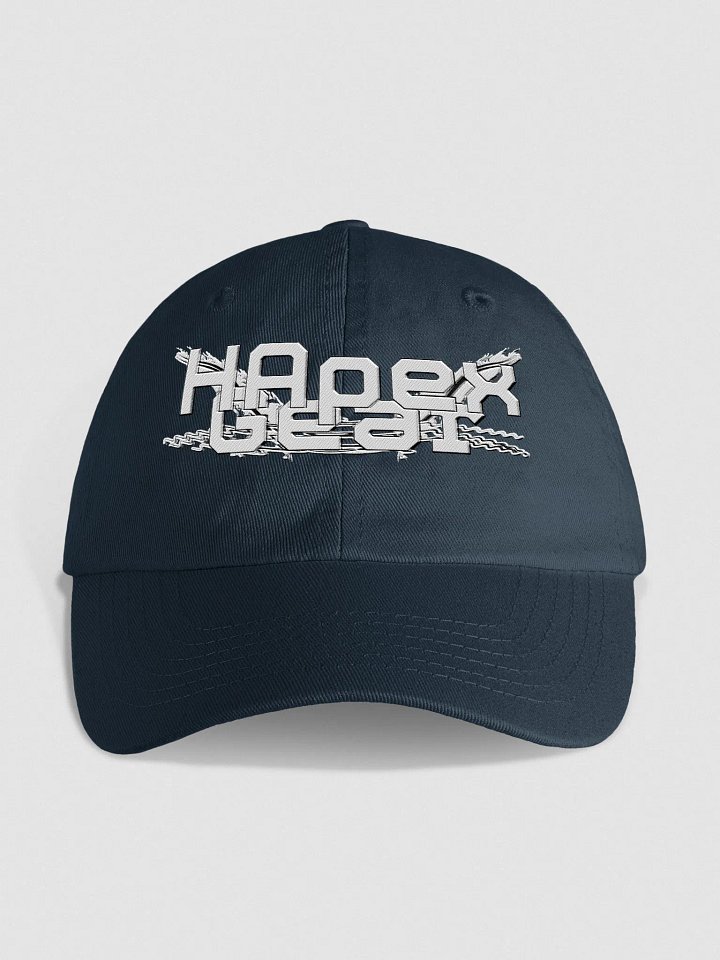 Youth Biowashed Dad Hat - Embroidered - White HApex Gear Black Logo product image (1)