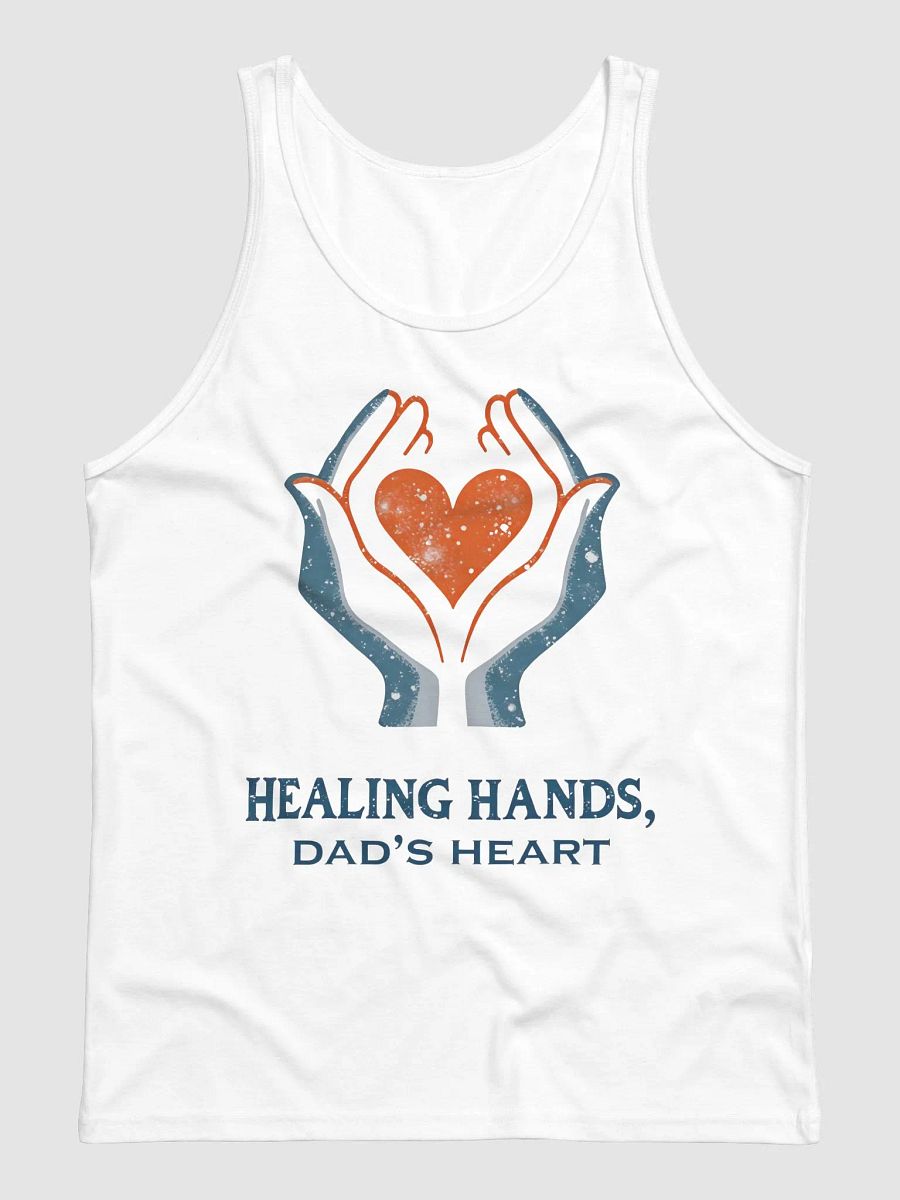 Flaming Heart , Dad's heart, Healing Hands Tank product image (3)